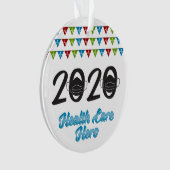 2020 Maske Health Care Hero Year End Ornament (Vorderseite)