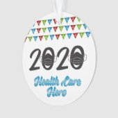 2020 Maske Health Care Hero Year End Ornament (Vorderseite)