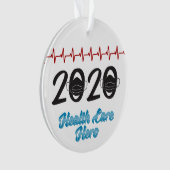 2020 Maske Health Care Hero Year End Ornament (Vorderseite)
