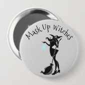 2020 Maskiert Euch Hexen Halloween Button (Vorne & Hinten)