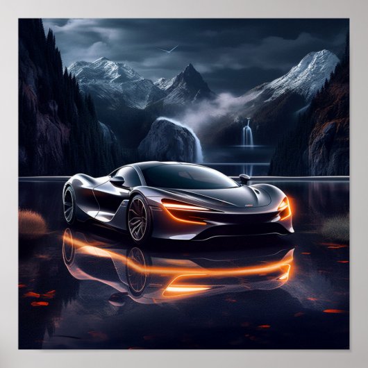 2020 McLaren Speedtail Supercar Sportwagen Poster (Vorne)