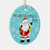 2020 Merry Christmask Santa Quarantine Keramik Ornament (Rechts)