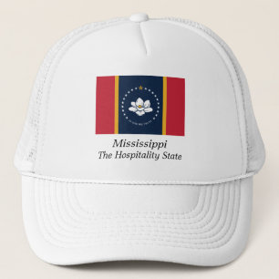 2020 Mississippi Hospitality State Magnolia Flag Truckerkappe