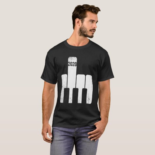 2020 Mittelfinger Sehr schlechtes Jahr T-Shirt (Vorne ganz)