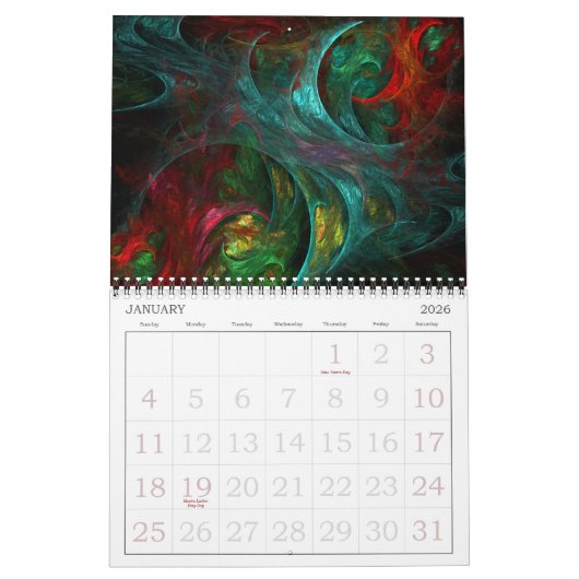2020 Moderne Abstrakte Kunst Kalender (Jan 2026)