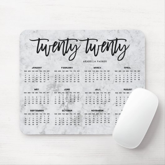 2020 moderne Typografie des Kalender-| und Mousepad (Mit Mouse)