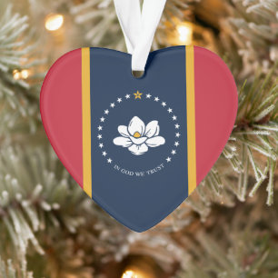 2020 neuer Mississippi in Gott vertrauen wir der S Ornament