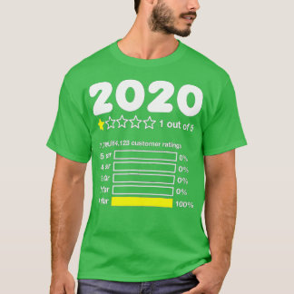 2020 One Star Rating Very Bad Would Not Recommend T-Shirt