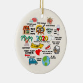 2020 Pandemic Quarantine Weihnachten Keramik Ornament (Rechts)