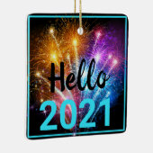 2020 Pandemiematerial Weihnachten 2021 Keramikornament (Rechts)