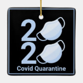 2020 Pandemiematerial Weihnachten 2021 Keramikornament (Rückseite)