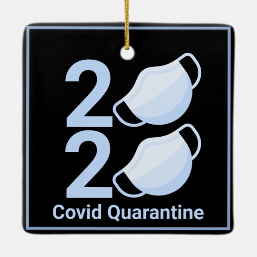 2020 Pandemiematerial Weihnachten 2021 Keramikornament (Rückseite)