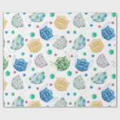 2020 Pattern Covid Aquarellmaske Geschenkpapier (Flach)