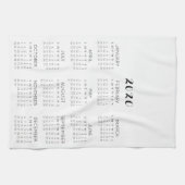 2020 personalisierter Foto-Kalender DIY Geschirrtuch (Horizontal)