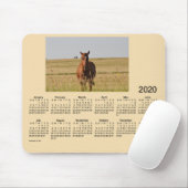 2020 Pferdekalender von Janz Mouse Pad Mousepad (Mit Mouse)