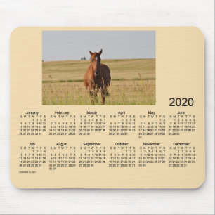2020 Pferdekalender von Janz Mouse Pad Mousepad