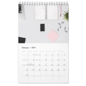 2020 Pink Accent Office-Kalender Kalender (Feb 2027)