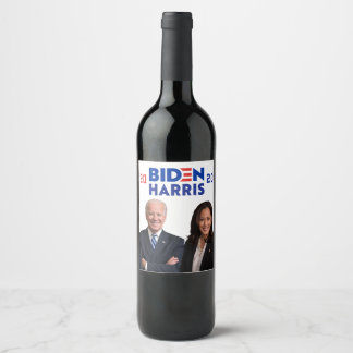 2020 Präsident Joe Biden Kamala Harris Weinetikett