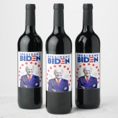 2020 Präsident Joe Biden Wahlsieg Weinetikett (Flaschen)