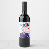 2020 Präsident Joe Biden Wahlsieg Weinetikett (Vorderseite)