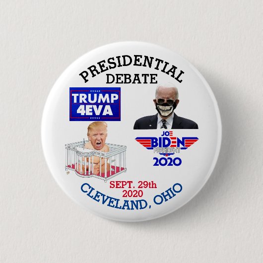 2020 PRÄSIDENTSCHAFTLICHE AUSSPRACHE CLEVELAND, OH BUTTON (Vorderseite)