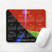 2020 Primary Point Calendar by Janz Mouse Pad Mousepad (Mit Mouse)