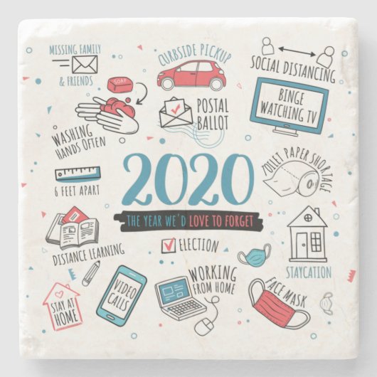 2020: Quarantäne-Sperrmaßnahmen Steinuntersetzer (Vorderseite)