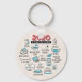 2020 Quarantänejahr zu vergessen Weihnachtsgeschen Schlüsselanhänger (Vorderseite)