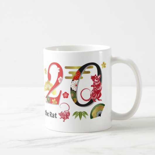 2020 Rattenjahr Kaffeetasse (Rechts)
