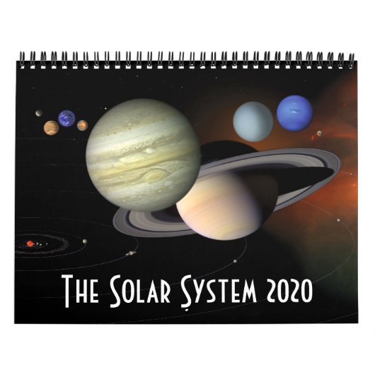 2020 Raumfahrtplaneten des Sonnensystems Kalender (Titelbild)