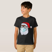 2020 Santa With Face Mask Black African American C T-Shirt (Vorne ganz)