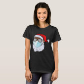 2020 Santa With Face Mask Black African American C T-Shirt (Vorne ganz)