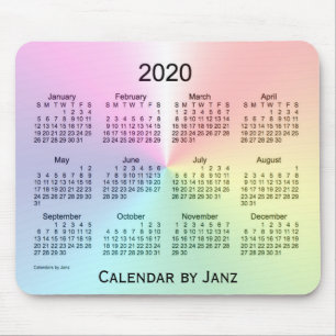2020 Shimmer Kalender von Janz Mouse Pad Mousepad