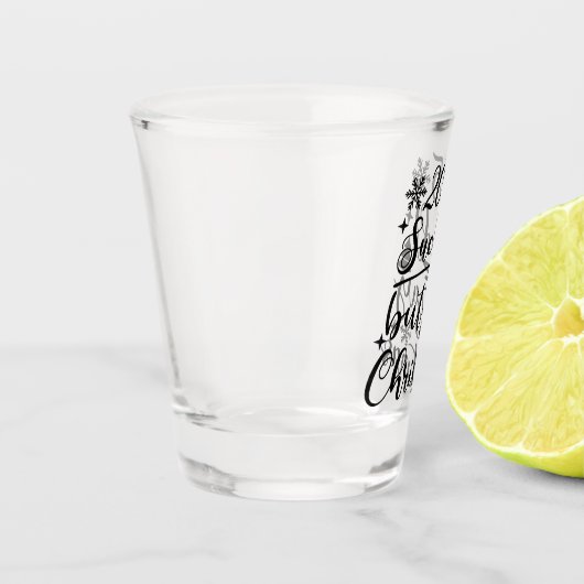 2020 Sind zum Kotzen, aber Weihnachten | Festschre Schnapsglas (Links)