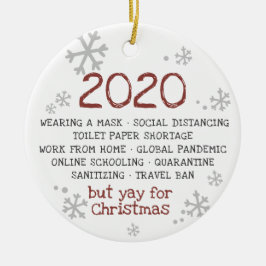 2020 Sind zum Kotzen, aber zu Weihnachten Keramik Ornament