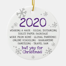 2020 Sind zum Kotzen, aber zu Weihnachten Keramik Ornament