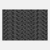 2020 Sind zum Kotzen, aber zu Weihnachten Schwarz Geschenkpapier Set (Vorderseite)