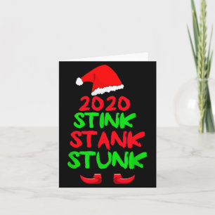 2020 Stink Stank Stunk Lustiges Weihnachten Karte