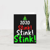 2020 Stink Stank Stunk Matching Family Christmas Karte (Vorderseite)