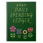 2020 Tägliches Ausgabenwachstum des Kreditgebers Notizblock (Vorderseite)
