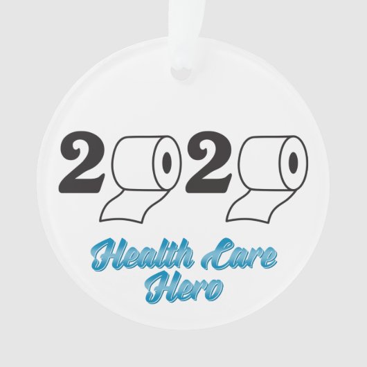 2020 Toilettenpapier Gesundheitsfürsorge: Jahresen Ornament (Vorderseite)