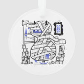 2020 Toilettenpapier Hoarder Monster Baum Ornament (Rückseite)