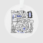 2020 Toilettenpapier Hoarder Monster Baum Ornament (Vorderseite)