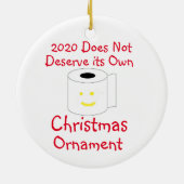 2020 verdient keine eigene Weihnachtsschmuck (Hinten)