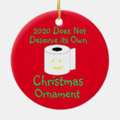 2020 verdient keine eigene Weihnachtsschmuck (Hinten)