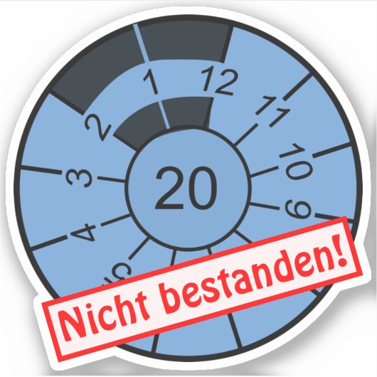 2020 versagte die jährliche Inspektion definitiv! Aufkleber (Vorderseite)