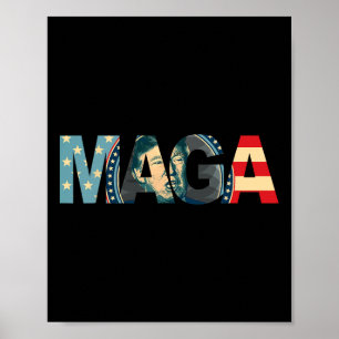 2020 Vintages Geschenk für die Maga American Flag  Poster