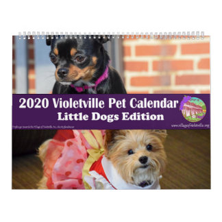 2020 Violetville Pet Calendar ~ Kleine Hunde Editi Kalender