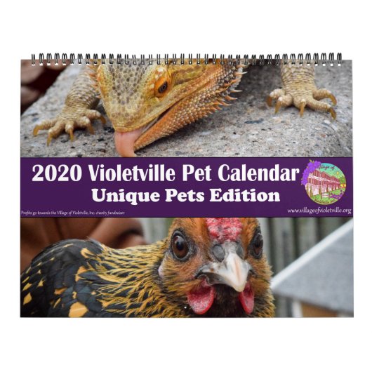 2020 Violetville Pet Calendar ~ Unique Pet Edition Kalender (Titelbild)