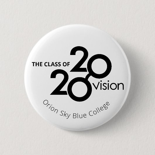 2020 Vision Event individuelle Name oder Business Button (Vorderseite)